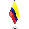 Colombia Flag for Table & Desk - Office & Festival Decoration - International World Country Banners