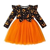 ZFZDRen 12M-8Y Baby Girl Outfits Toddler Tutu Dress Kid Long Sleeve Tulle Dresses Holiday Party Clothes