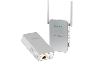 NETGEAR Powerline Adapter + Wireless Access Point Kit, 1000 Mbps Wall-Plug, 1 Gigabit Ethernet Ports (PLW1000-100NAS)