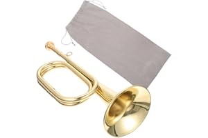 SUPVOX Beginner Trumpet Bugle Carry Bag, Military Orchestra Bugle Wind Instrument for School Band and Marching Use
