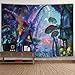 INTHouse Psychedelic Forest Tapestry Wall Hanging Magic Land Tapestry Wall Decor for Bedroom College Dorm Room (59x78 Inch)