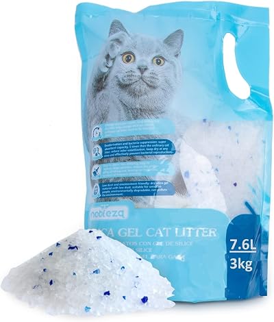 Nobleza Silica Cat Litter Crystals Kitten 7.6L 3kg Ultra Absorbent