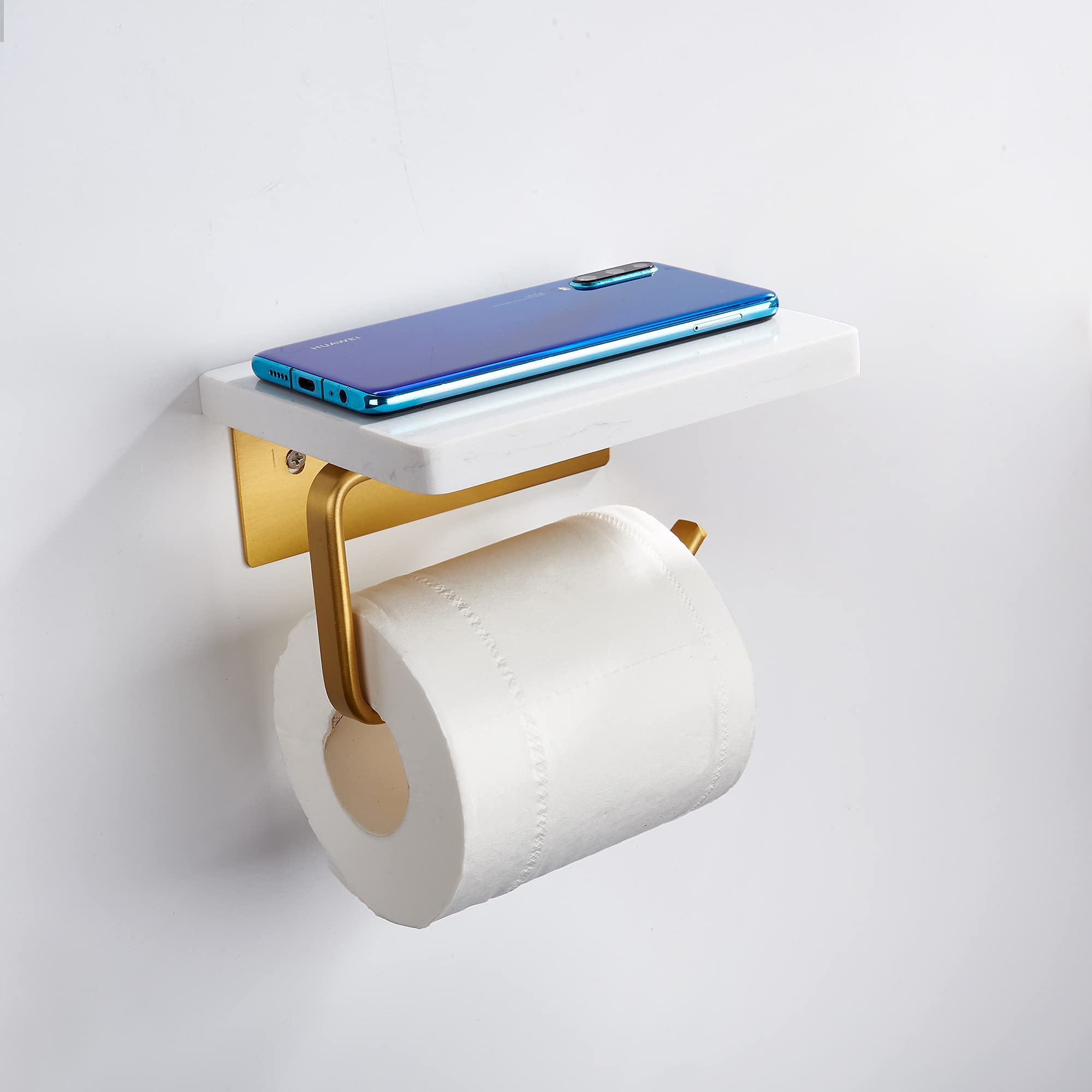 Suction Toilet Roll Holder, Bathroom marble glass holder wall mounted, White Marble Tissue Roll Holder, Decorative White Marble Toilet Roll Holder, white bathroom toilet roll holder