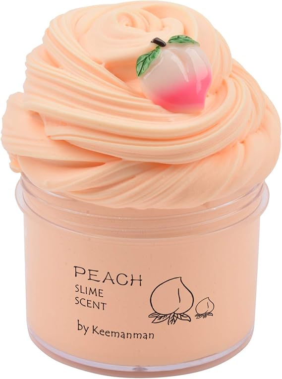 Keemanman Peach Butter Slime, DIY Slime Supplies Kit for