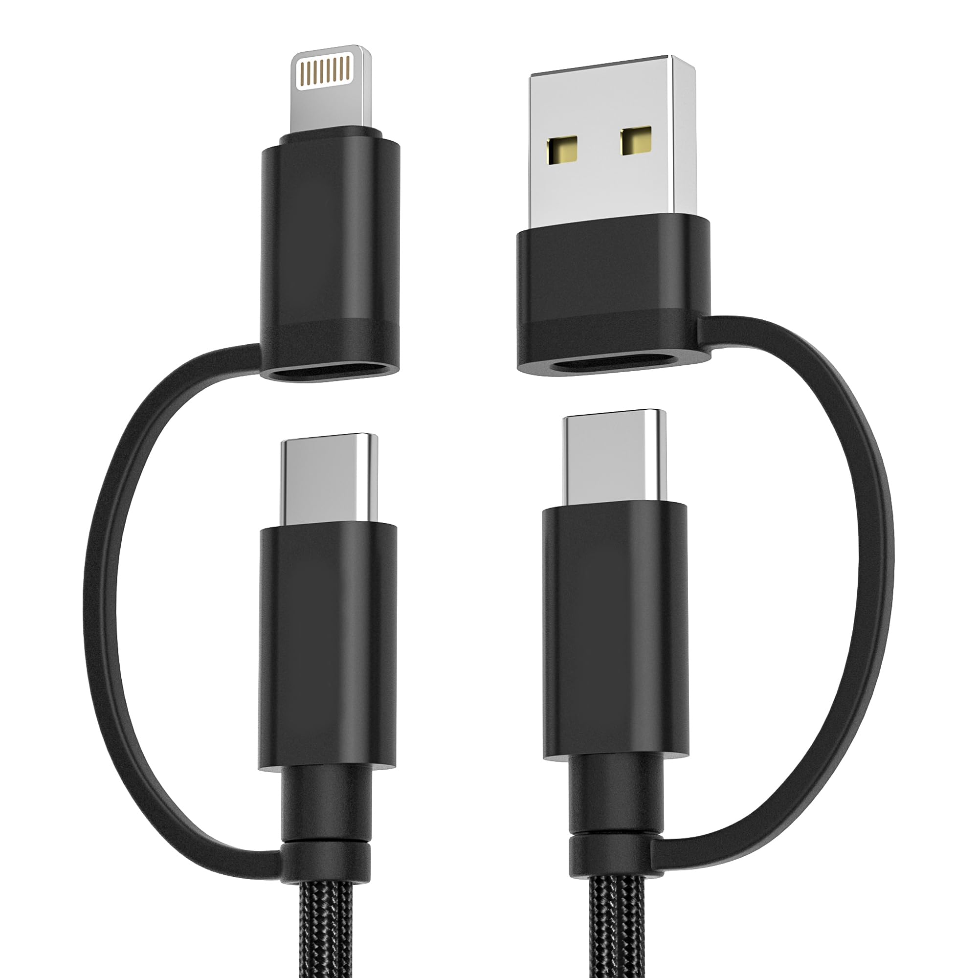 Photo 1 of Basesailor for iPad mini 7th Charging Cord 3.3ft,iPad Pro 10th Air 4 5th Generation Cable,60W Fast Charging Multi Charger Cord with USB/Lightning Converter for iPad 8th 9th,S20 S10,Apple 17 16 15 Pro