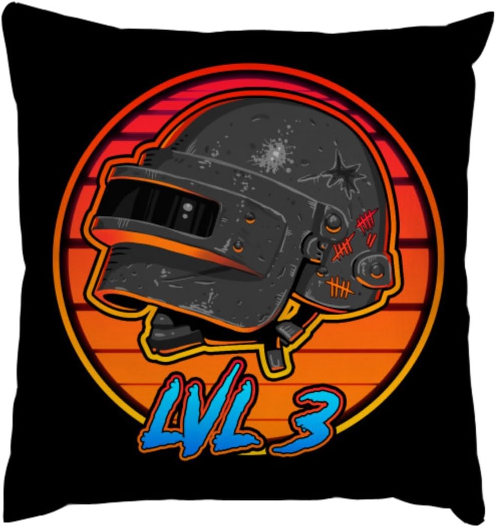 AnFuK Pubg T Shirt Throw Pillowcase Square Pillow Cover 18x18 Inch