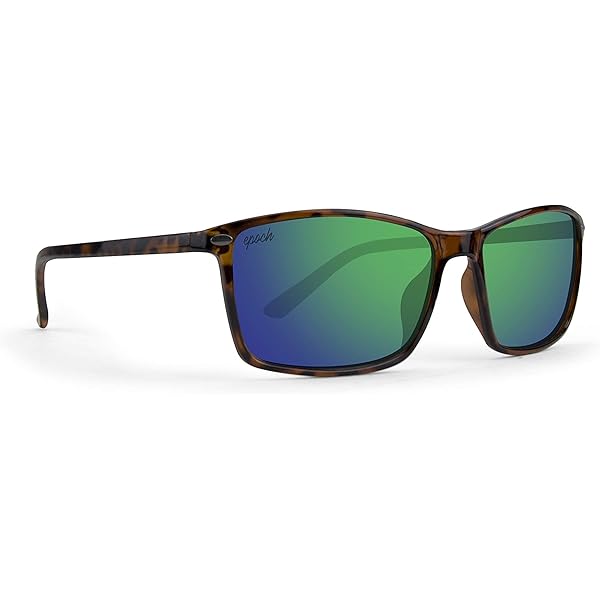 Epoch Eyewear L2 - Gafas De Sol Deportivas Para Motocicleta, Montura De Una Sola Lente Envolvente, Color Verde Azulado/rosa Con Lente De Espejo Rosa