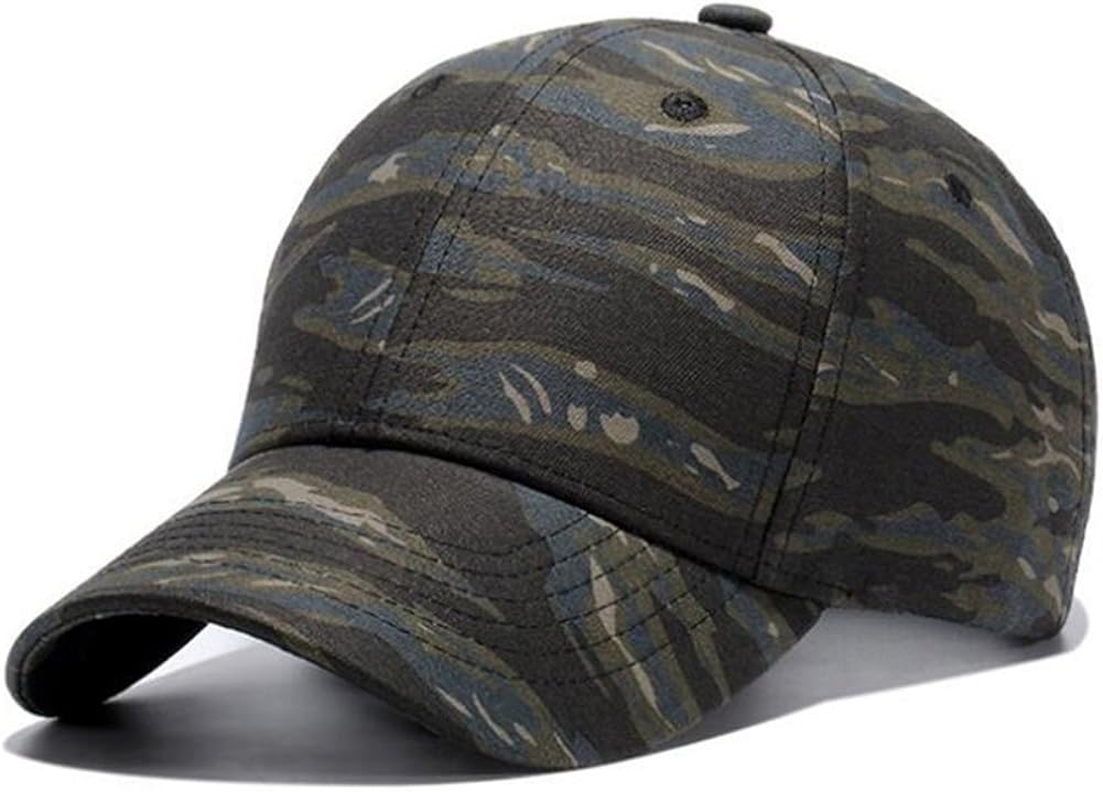 short brim camo hat