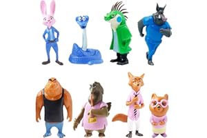 QIOJIRMU Figures Toy (8-Pack) - 4 Inch Collectible Toy Games Set, Official Movie Miniature Figurines for Kids & Fans.Party Favors, Birthday Gifts