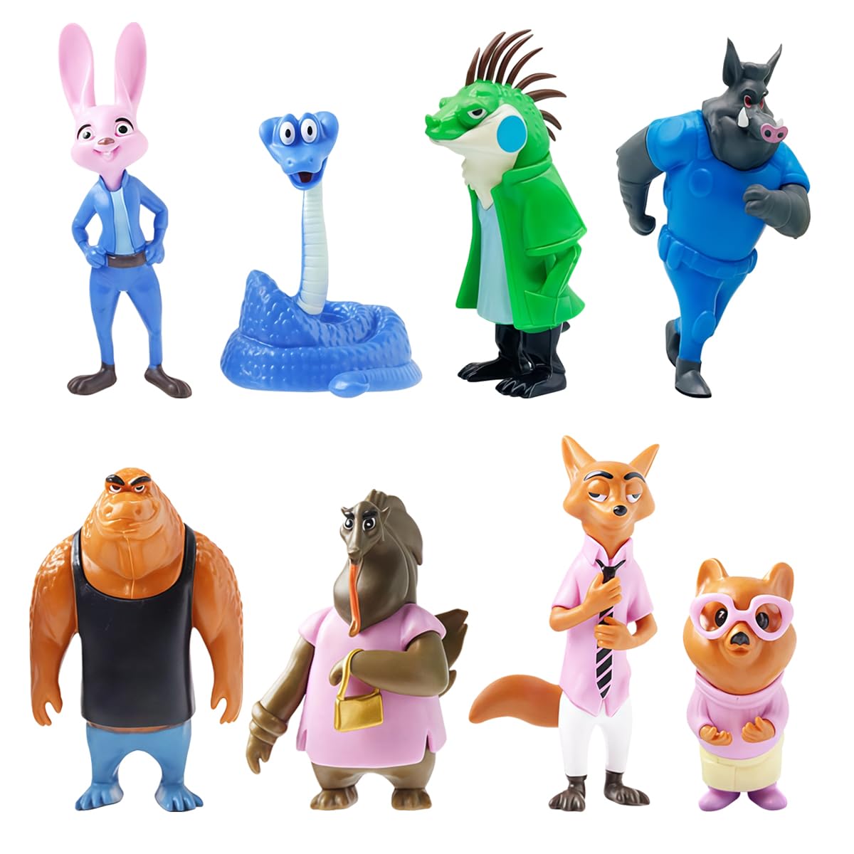 Photo 1 of **Only 4***QIOJIRMU Zootopia 2 Figures Toy (8-Pack) - 4 Inch Collectible Toy Games Set, Official Movie Miniature Figurines for Kids & Fans.Party Favors, Birthday Gifts