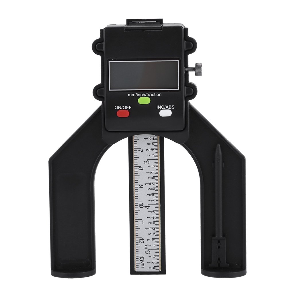 0-80mm Digital Height Gauge Woodworking Depth Gauge with Digit Display and Self Standing Magnetic Feet for Router Table