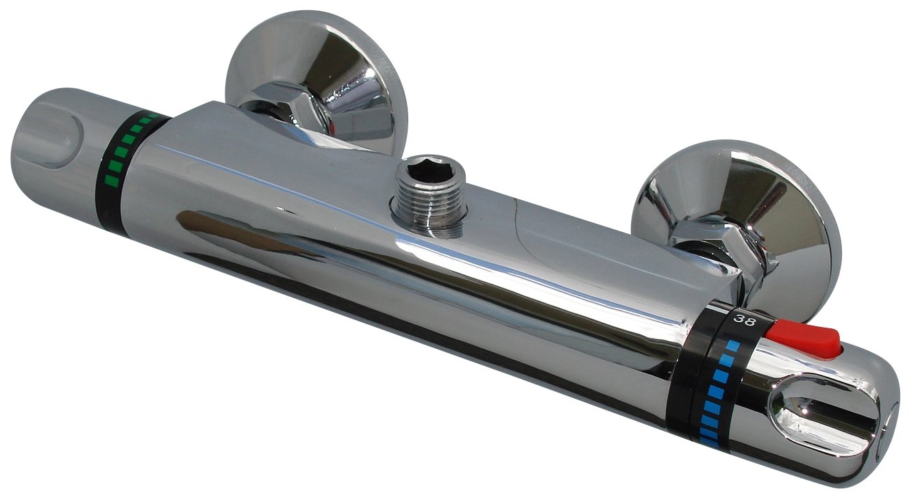 Thermostatic Shower Torpedo Bar Valve with 1/2"BSP Top Facing Upwards