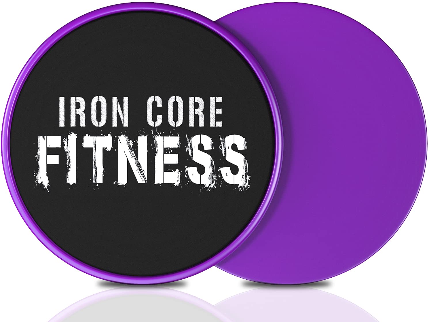Iron Core Fitness 2 x Dual Sided Gliding Discs Core Sliders Ultimate Core Ab Fitness Trainer. Gym, Home Abdominal & Total Body Workout Equipment for use on All Surfaces.