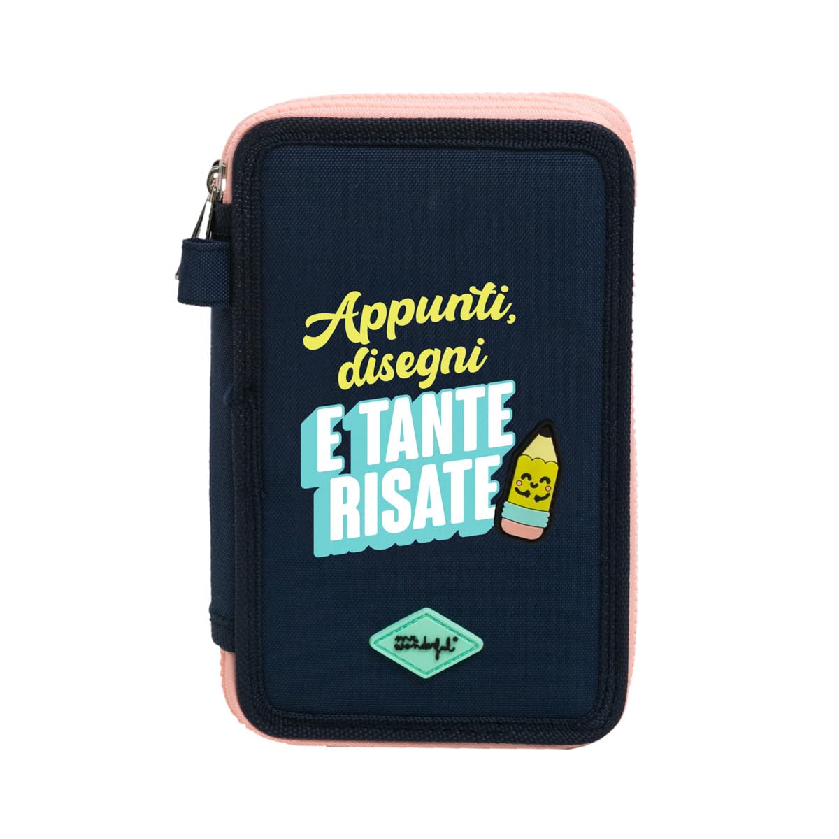 Mr.Wonderful 3 Compartment School Pencil Case - Notes, Drawings and Lots of Laughter