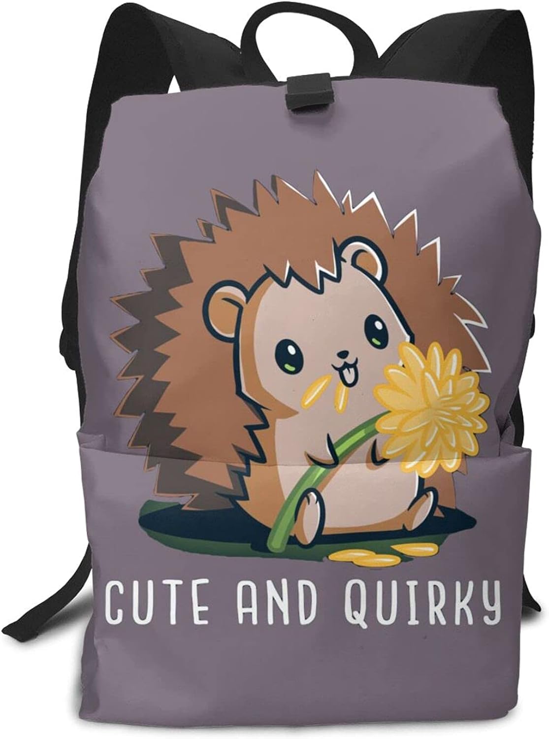 Cute Hedgehog Unisex Adult Backpack Laptop Bag Backpacks Travel Daypack