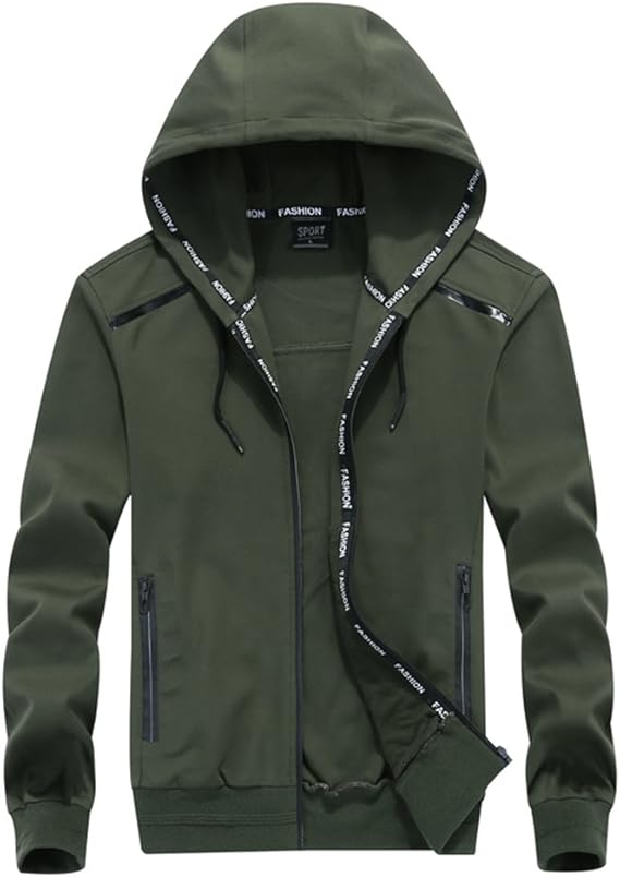 Amazon Bankiku バンキク パーカー メンズ ジップパーカー スウェット 薄手 無地 長袖 ジップパーカー フード付き かっこいい ジャージ ジャケット トレーナー ストレッチ 大きいサイズ 春 秋 トレーナー パーカー 通販