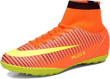 orange football trainers