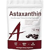 SUUDUUL Belano Astaxanthin 12mg, Triple Strength Skin Vitamins for Women with Antioxidant Activity,Supports Immune, Skin, Eye & Joint Health,Promote Internal Circulation,Chocolate Flavor,120 Servings