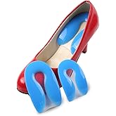 Elandy Silicon Gel U-Shaped Spur Cup Heel-Plantar Fasciitis Cushion Remission Correction U-Shaped Heel Pad L