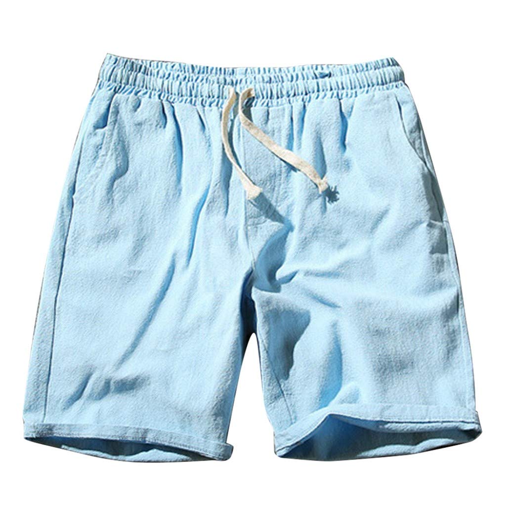 Comfortable Cotton Fashion Flax Shorts Wild Sports Mens