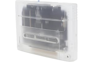 CCYLEZ Game Cartridge Professional 3000 in 1, 8GB Memory Card High Speed for SNES for SFC Gaming Console Supports FAT16 and FAT32 with 32GB Card Capacity (Transparent White)