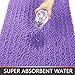 Yimobra Bathroom Rugs Non Slip Washable 32x20 Inch - Ultra Soft Absorbent Chenille Bath Mat, Quick Dry Shaggy Floor Carpet for Tub Shower, Lavender Home Decor Accessories