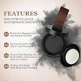 LOPHE Instantly Hairline Powder Natural Black Hairline Concealer with Mirror view 4