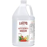 Lucy's Family Owned - Natural Distilled White Vinegar, 1 Gallon (128 oz) - 5% Acidity (White Vinegar, Gallon)