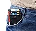 NapaWalli RFID Blocking Minimalist Genuine Leather Slim Front Pocket Wallet U (Alaska Black)