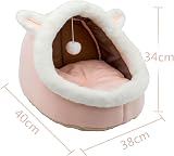 Dtopsun Rabbit Shaped Cat Bed Indoor with Anti-Slip Bottom Small Dog Cave view 3