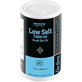 Aromasong Low Sodium Sea Salt 13 OZ. Salt Shaker 100% Natural Fine Grain Dead Sea Potassium Chloride with Dead Sea Salt.