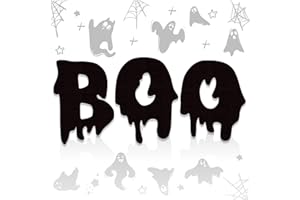 clothmile 3 Pcs Halloween BOO Wood Sign Decorations Hanging Halloween Door Sign Halloween Hanging Plaques for Halloween Party Haunted House Outdoor Indoor Home Door Wall Decor