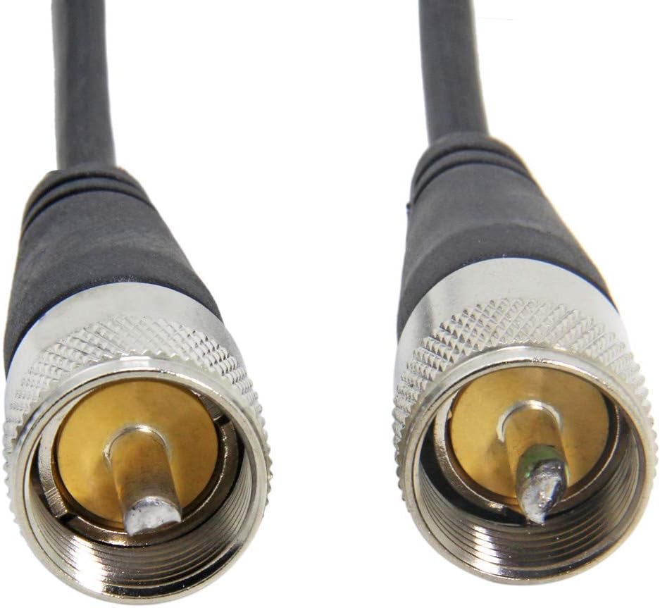 CB Radio Cable, PL259 Jumper, 3FT(1m) RFAdapter PL-259 UHF Male to Male Connector Coax RG58 Cable, 50 Ohm Low Loss for Radio Antenna: Industrial & Scientific