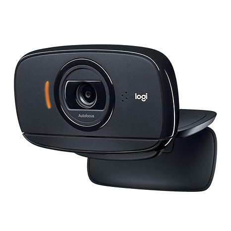 Logitech C525 Mobile HD-Webcam mit schnellem Autofokus und vollständigem 360-Grad-Schwenkradius – Schwarz