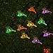 LEVIITEC Reindeer Garden Decorations Lights, Solar Outdoor String Lights with Light Sensor 30 LED 19.7ft 8 Modes for Holiday Party Outdoor Decorations Waterproof Multicolor