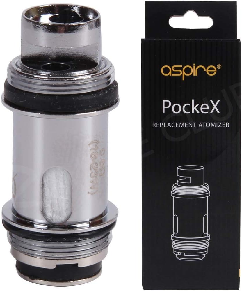 Aspire POCKEX COILS Genuine Replacement 0.6 Ohm Coil Heads Pocket X AIO (4)