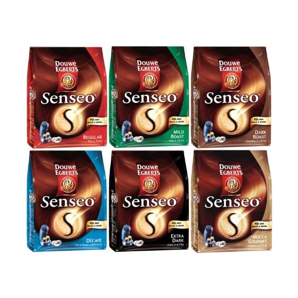 Senseo Kaffeepads, Intensiver & Vollmundiger Geschmack, 6er Set, 6 x 36 Pads