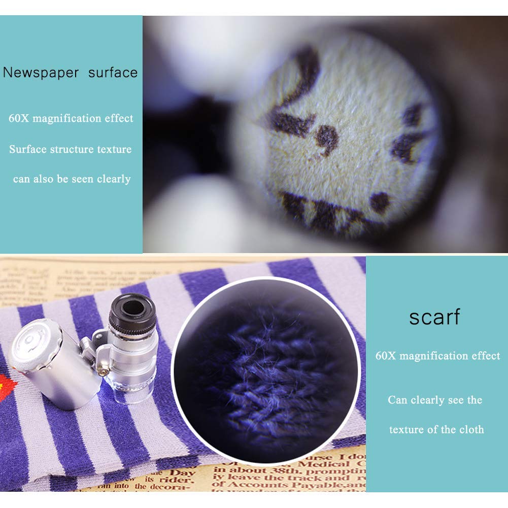 Fotografia Y Videocamaras Portatil Mini Microscopio Monoculo Con Luz Led Y Lupa Uv Para Deteccion De Billetes Falsos Filatelia Joyas Impreso Tela Textil Porcelana Antigua Vkfx Lupa De Mano Microscopio De Bolsillo Aumento60x Electronica Terenowiec Com