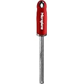 Microplane Specialty Spice Grater &ndash; Perfect for Nutmeg &amp; Cinnamon, with Safety Cover (Red)