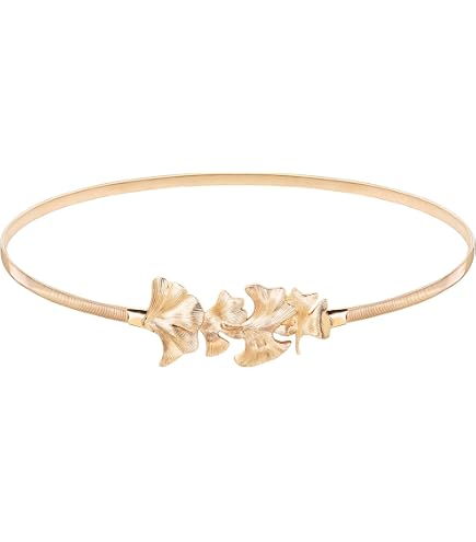Polished Gold-Tone Chain Belt with Clip Closure 49.5in B-Low the Belt Women main image 4