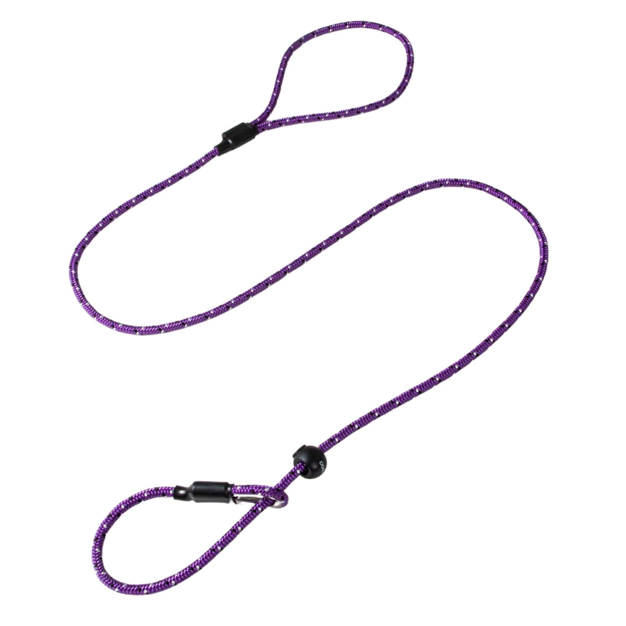 Dog & Field Pro Trialler Slip Leash, Purple. 4ft Rope Slip Leash for Dogs with Push Button Stopper, Easy to Slip On, No Collar Or Harness Needed. Thin Slip Leash for Dogs (Purple)