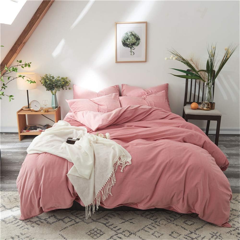 AngleKK No Stamp Pure Color Velvet Duvet Cover Set Super Soft Thickening Winter Short Plush beddings