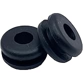 Dangoodbuy Rubber Grommet fit 1/2" Hole in 1/8" 5/16&rdquo; ID Thick Panel (4) | dangoodbuy SBR rubber, Push-in design, 55A hardness, 0 to 180F range &mdash; outer diameter 3/4", total height 3/8"
