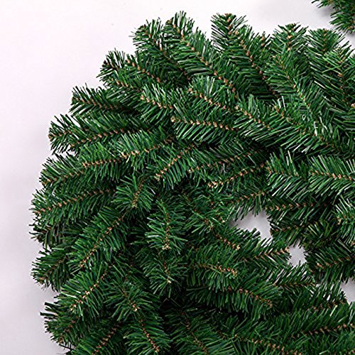 Uheng 9 Foot 10 Inch Christmas Decorations Christmas Garland Green Artificial Wreath Spruce Xmas Tree Fir Vine Thick Floral Xmas Hanging Ornaments for Mantel Stairs Wall Front Door Room