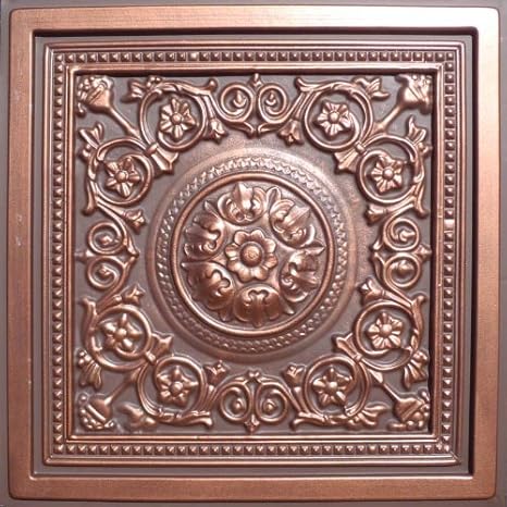 Buy Majesty Antique Copper Chocolate 24x24 Pvc Ceiling Tile