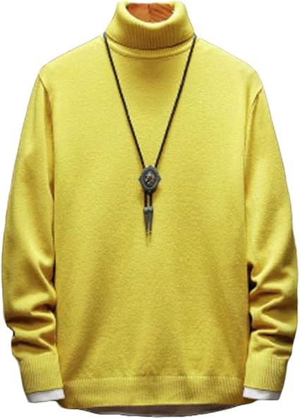 Amazon Bestmoodメンズ ニットセーター タートルネック 無地 カジュアル プルオーバーセーター 韓国ファッション メンズセーター 秋 冬 防寒 あったか ニット 男性用 黒 白 セーター 通販