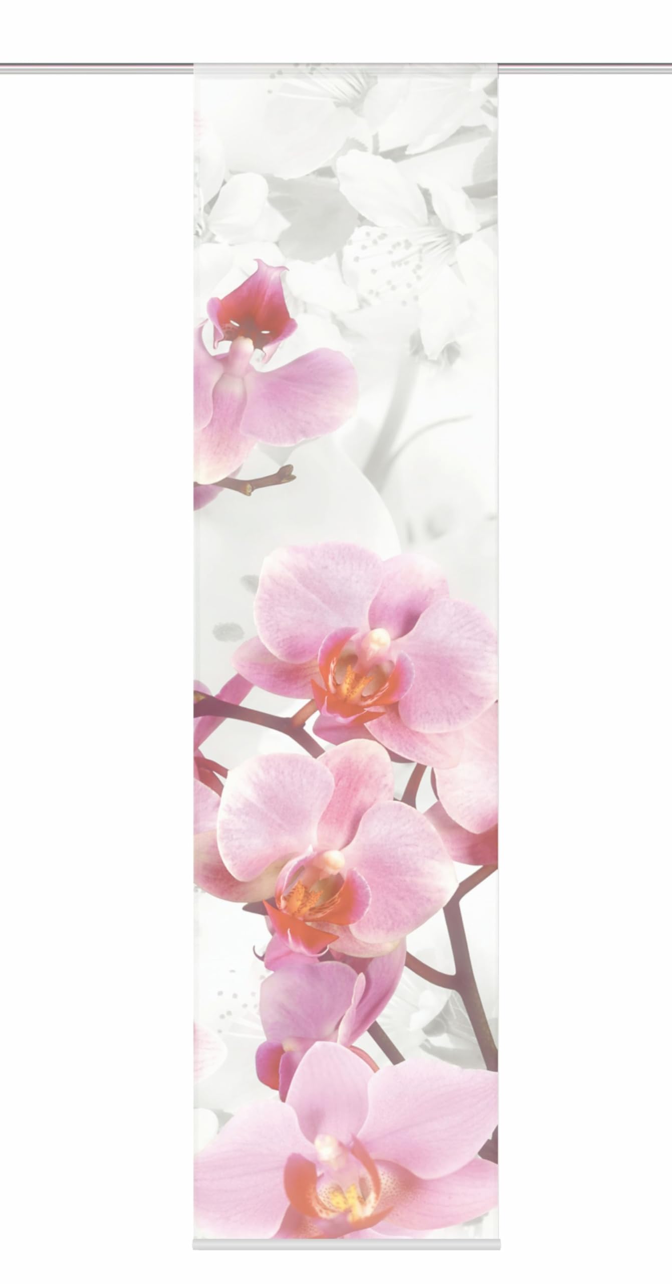 HOME FASHION 87933-723 96.5 x 23.6-Inch Polyester Curtain, Rose