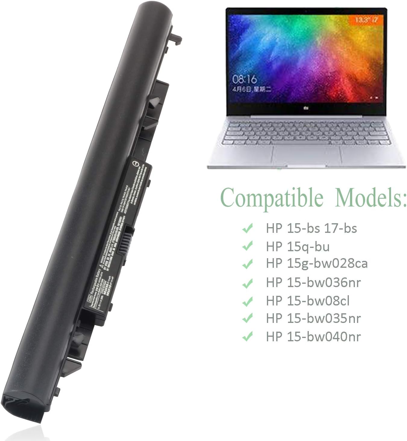 JC03 JC04 Battery compatible with HP Pavilion 250 G6 919700-850 15-BS015DX 15-BS020WM 15-BW011DX 15-BS013DX 15-BS113DX 15-BS115DX 17-BS011DX 14-BW012NR TPN-129 Notebook Batties - Image 5