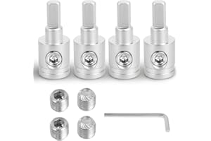 Tzdxfgl 4 Pcs Brass Amp Input Reducer, 1/0 Gauge to 4 Gauge Heavy Duty Amp Connector for Car Audio Accessories, Car Stereo Au
