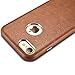 iPhone 7 Leather Case - Leather iPhone 7 Case - Premium PU Leather Case Best Vintage Cellphone Protective Back Cover – Best Luxury Ultra Slim Thin Fit Phone Faux Leather Case for Apple iPhone 7 Brown